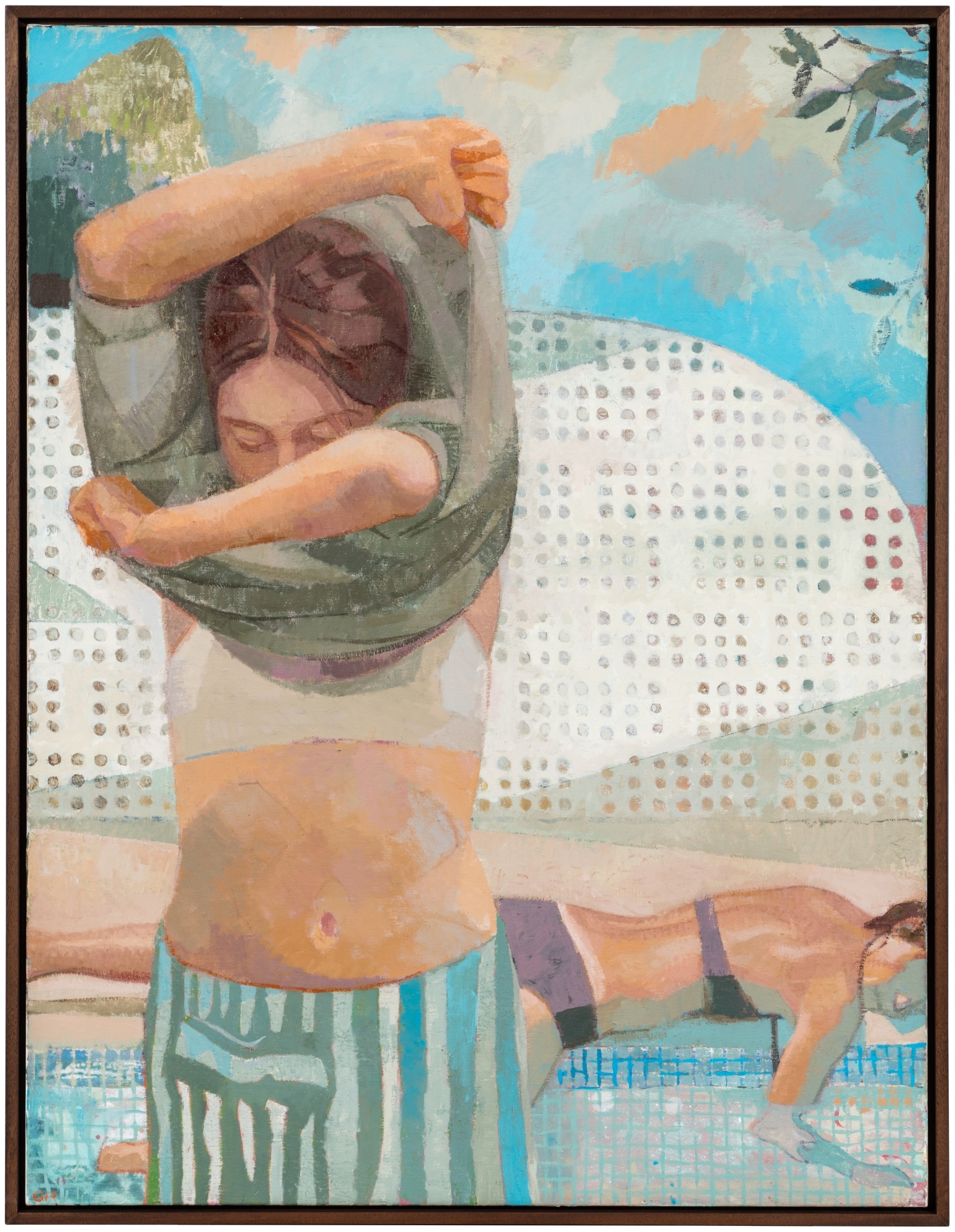 Artwork by Evelyn Dunbar, Gareth Reid, The Seventh Swim, Made of oil on canvas
