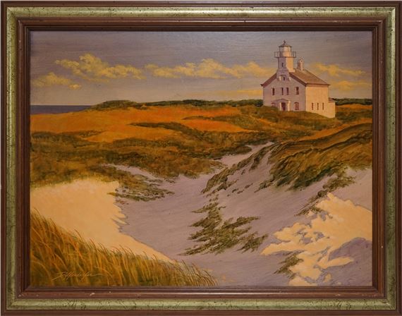 Edward Diffenderfer | 'Block Island Lighthouse' (1928) | MutualArt