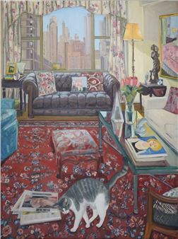 'April Morning in NYC with George', 2002 - Diana K. Lesser