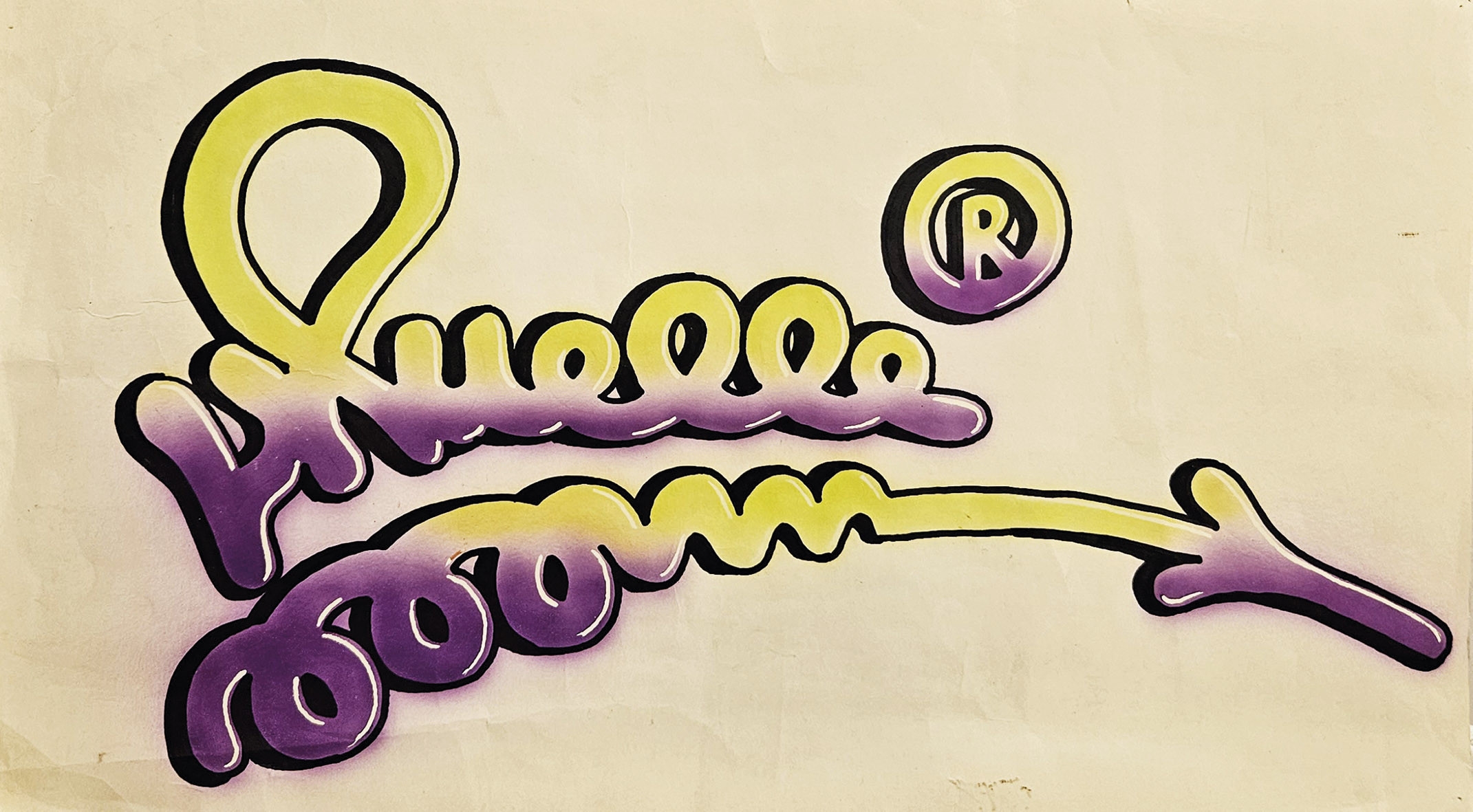 Artwork by Juan Carlos Argüello, Tag / Firma, Made of Airbrush and marker on cardboard