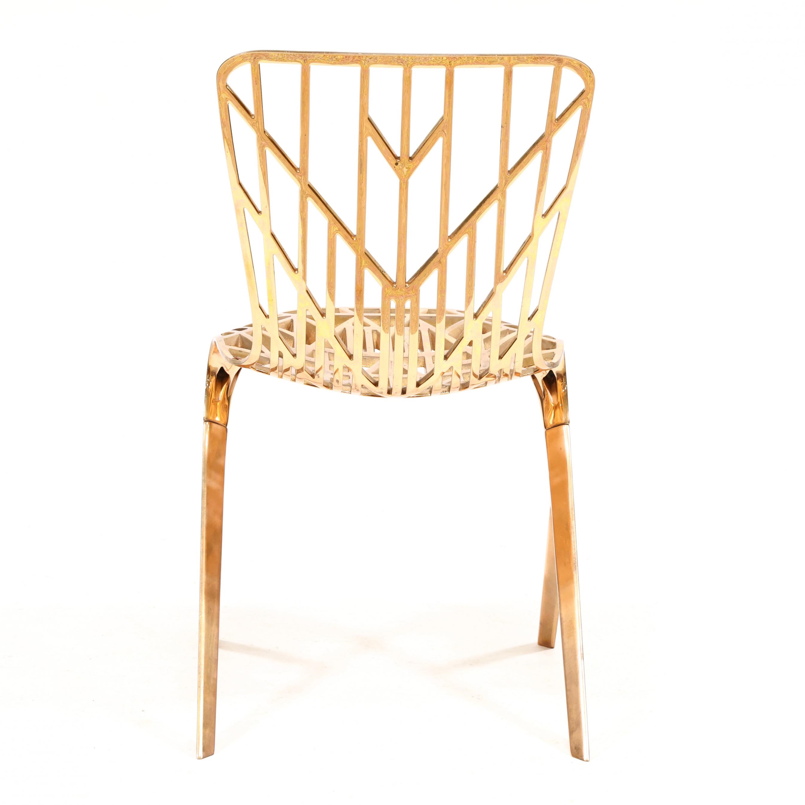 David Adjaye | Six Copper Washington Skeleton Chairs (2013) | MutualArt