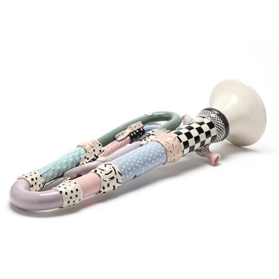 Steve Smeed | Memphis Ceramic Functional Bugle Horn | MutualArt