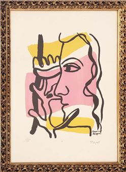 FERNAND LEGER, 'Profil a fleur - Fernand Léger
