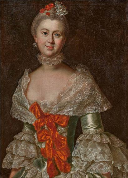 Portrait of a Young Missus of Tschirschky-Bögendorff by Anna Rosina de Gasc, circa 1770