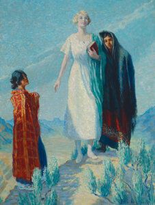Allegory of Suffrage and Education in Taos, New Mexico , 1920 - Blanche Grant