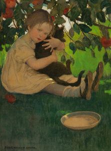 A Child's Book of Old Verses book interior , 1910 - Jessie Willcox Smith