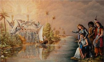 Crossing the River, 1886 - Thomas F. Laycock