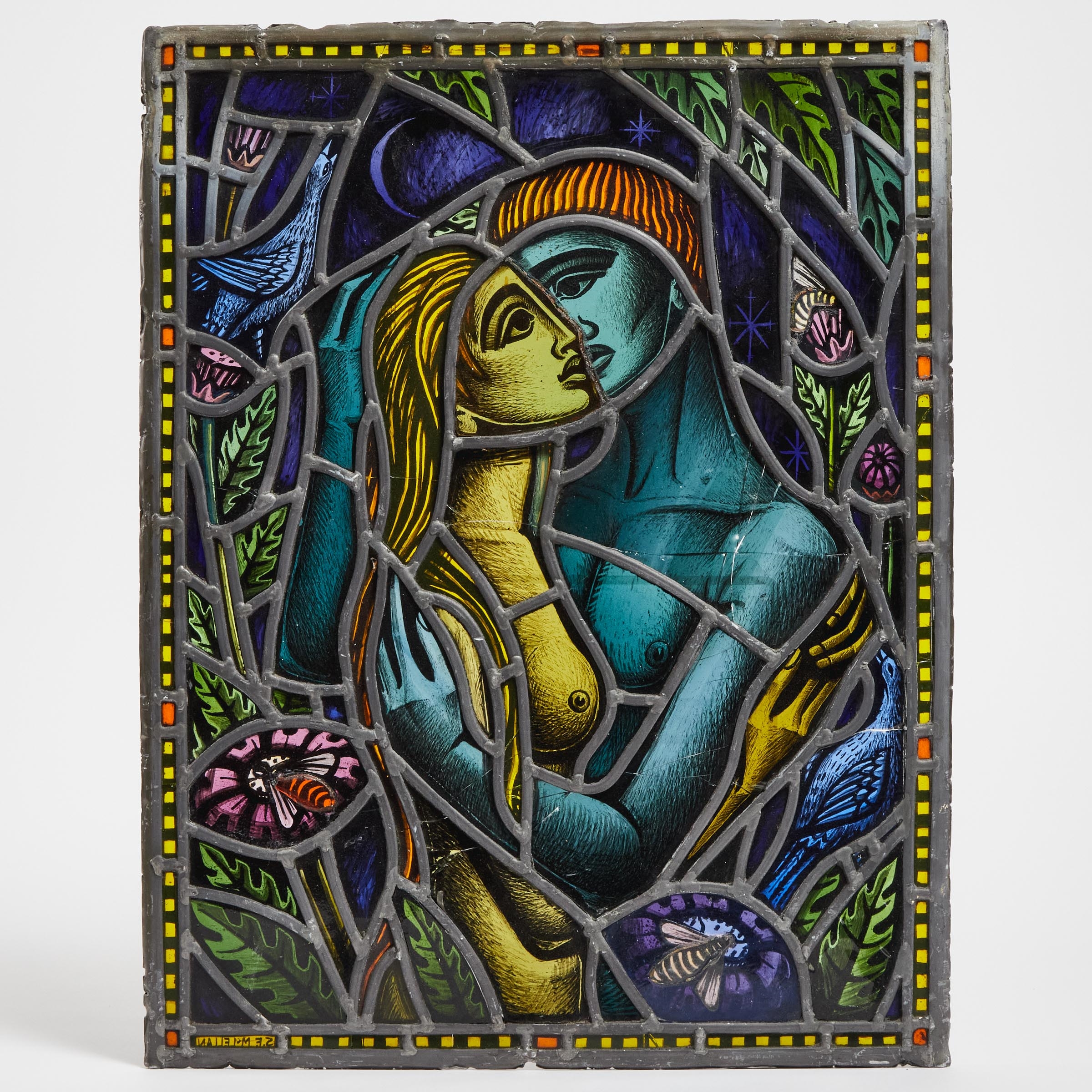 Sadie Mclellan | Adam and Eve in the Garden of Eden Stained Glass ...