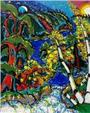20th CenturyMoon Shadowsoil on canvas20 x 24 in 76.2 x 61 cmsigned lower left Picture