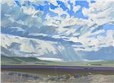 (1919 - 1996)Untitled (Summer Shower)oil on canvas24 x 32 in 61 x 81.3 cm 1980signed and dated lower leftFramed size: 33 x 41 in 83.8 x 104.1 cm Picture