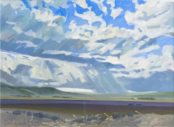 (1919 - 1996)Untitled (Summer Shower)oil on canvas24 x 32 in 61 x 81.3 cm 1980signed and dated lower leftFramed size: 33 x 41 in 83.8 x 104.1 cm by Meredith Evans, 1980