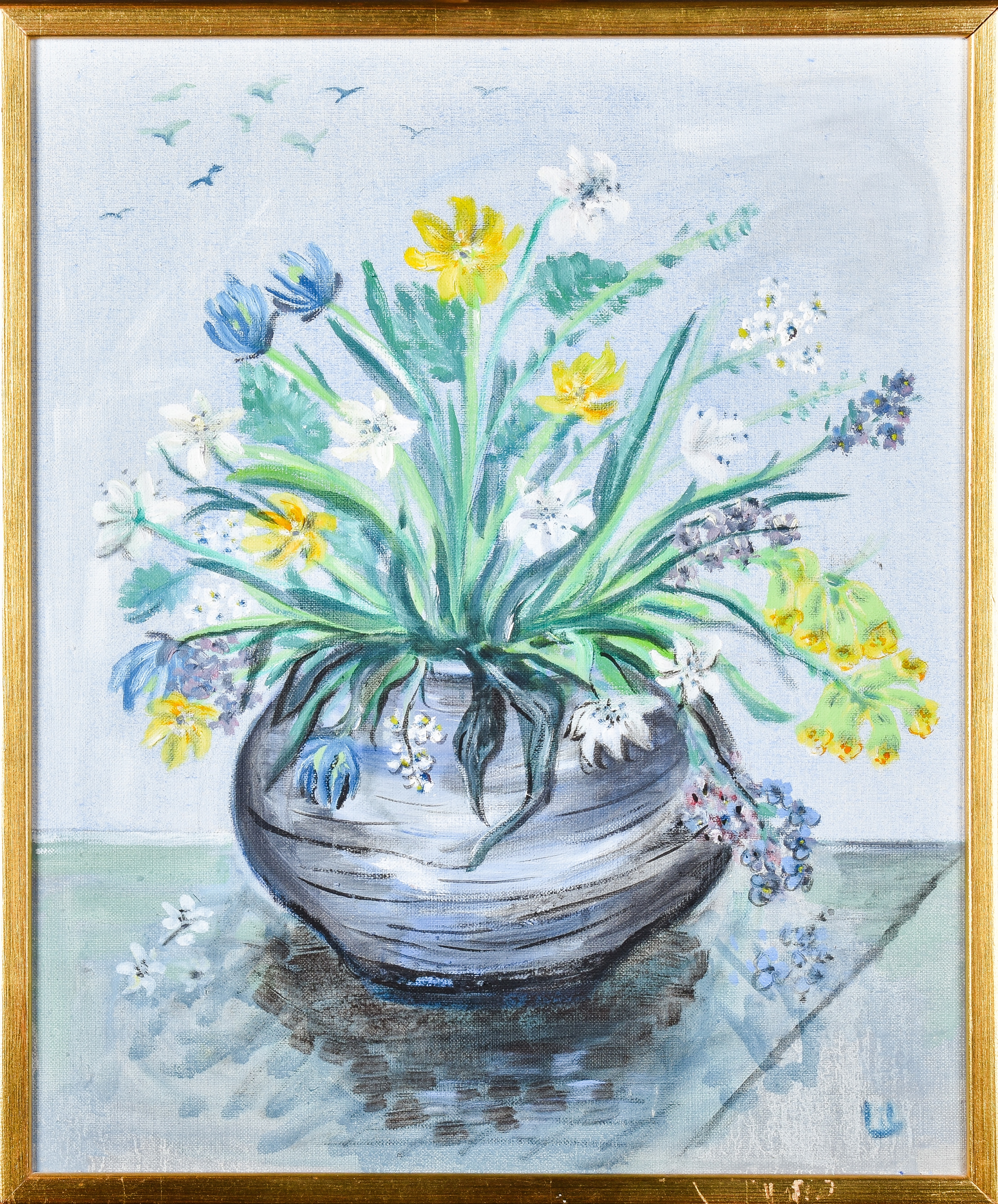 Artwork by Liselotten Haake, 71 Liselotten Haake Olja på duk, Made of Oil on canvas