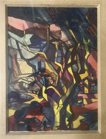 Cubist landscape by Gabriel Robin