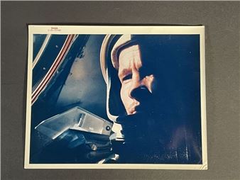 NASA GEMINI IV mission Astronaut Ed White poses for the first spaceflight portrait taken by mission commander Jim McDivitt. Vintage chromogenic print on "A Kodak Paper" - Jim McDivitt