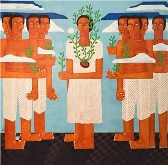 Amel Bashier: ورد الجوري Ward el Juri - Addis Fine Art, London