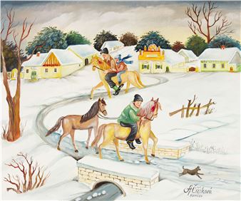 V zime na koňoch - Alzbeta Cizikova
