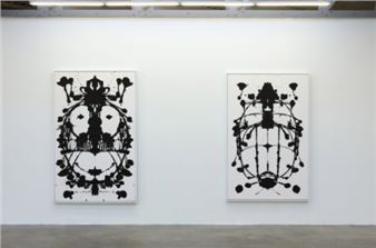 Review: Timothy Curtis Survives Incarceration With Inkblot Paintings