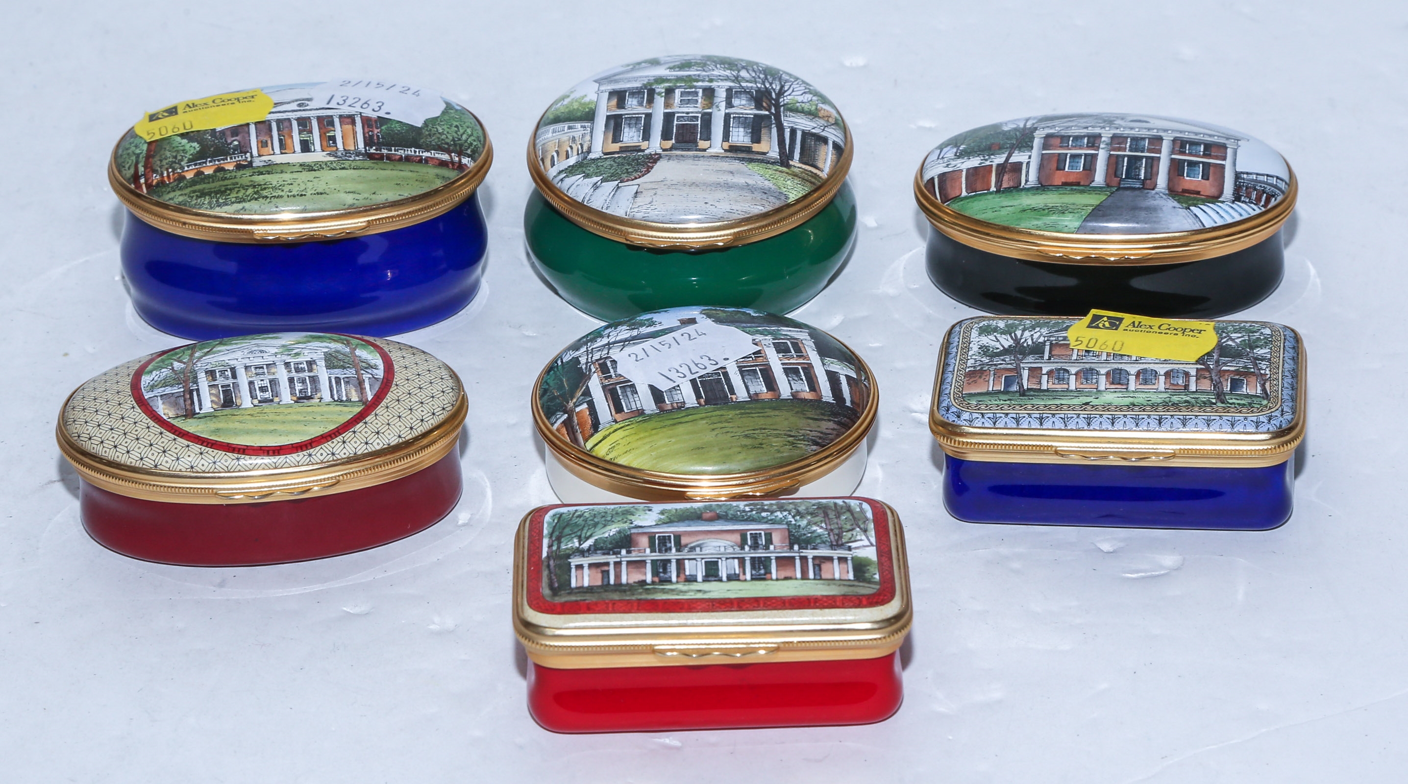 Halcyon Days | A Collection of Halcyon Days Enamel Dresser Boxes ...