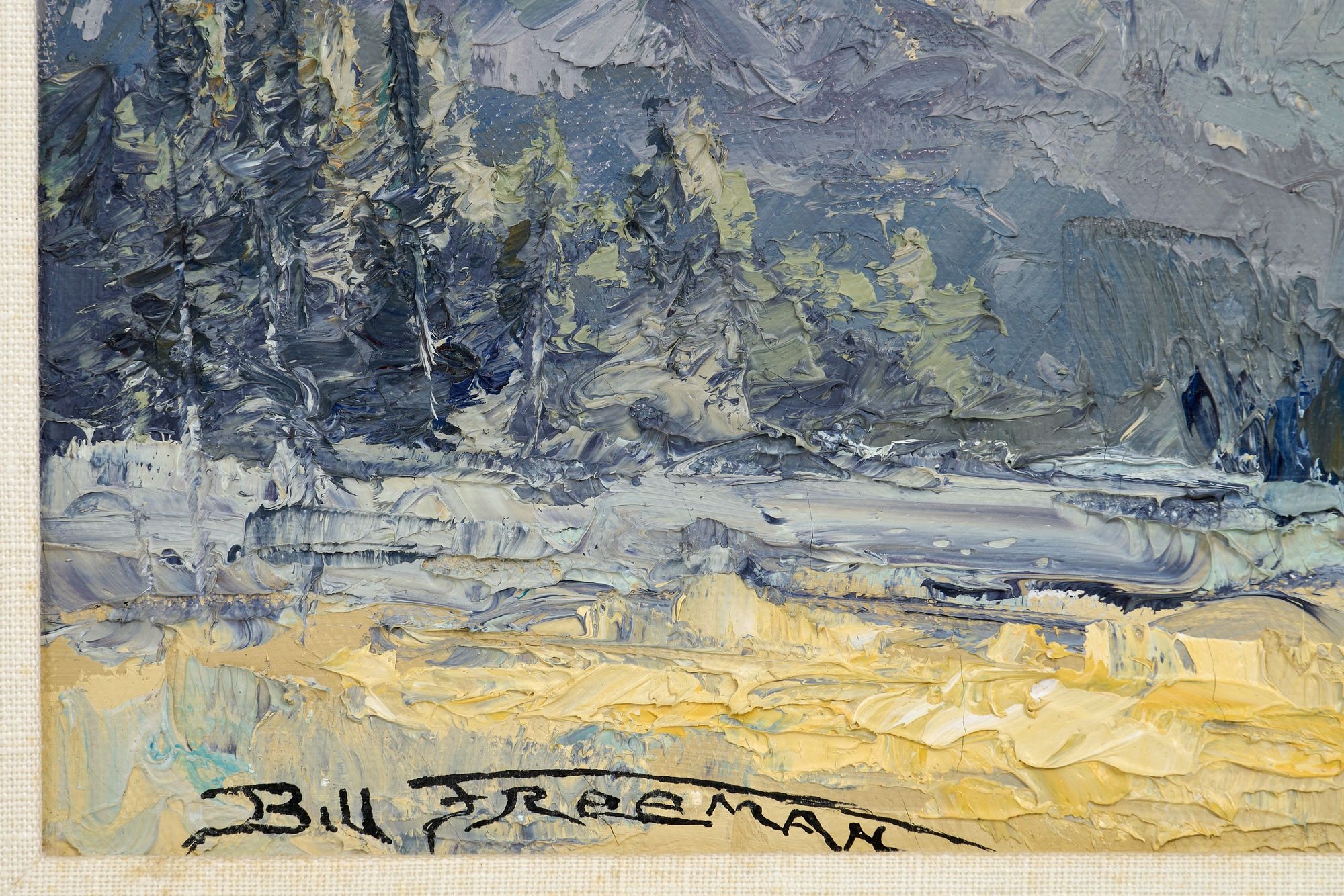 Bill Freeman | Bill Freeman Majic Peaks (Oil on Canvas (Circa 1990s ...