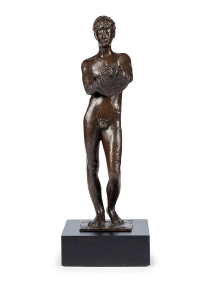 Gerhard Marcks
(German, 1889-1981)
Hemdauszieher (Standing Nude Man Undressing), conceived in 1944 by Gerhard Marcks, conceived in 1944