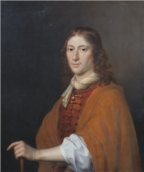 Cornelis Janson van Ceulen II, attributed to Portrait of a young Man (Tronie)  (relined - Cornelis Jonson van Ceulen the Younger