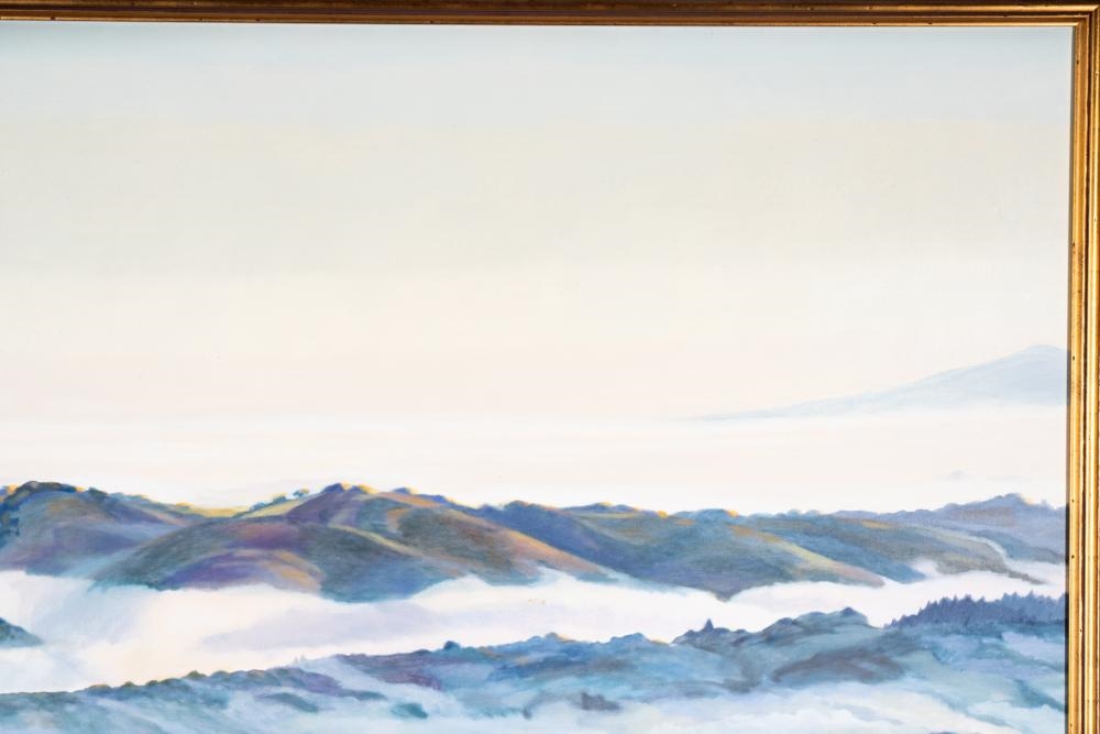 Artwork by Ann Hogle, Fog Over Portola Valley, Made of oil on canvas