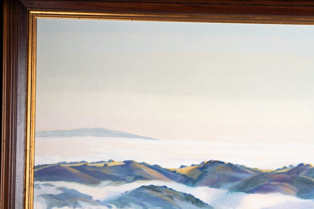 Artwork by Ann Hogle, Fog Over Portola Valley, Made of oil on canvas