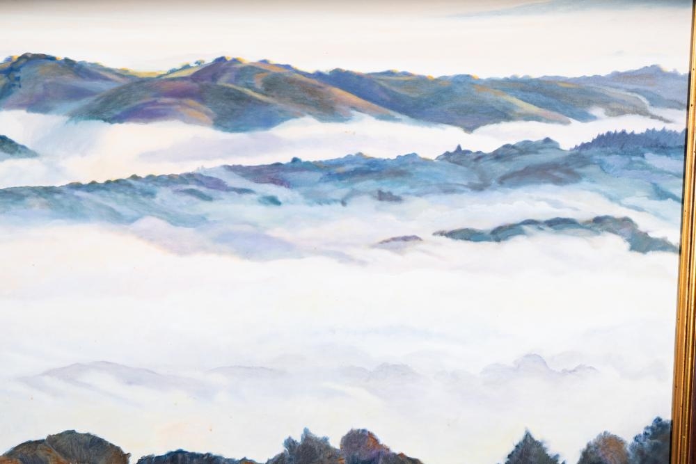 Artwork by Ann Hogle, Fog Over Portola Valley, Made of oil on canvas