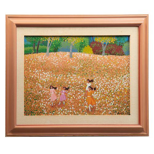 Trinidad Osorio | Mujeres en campo de flores | MutualArt