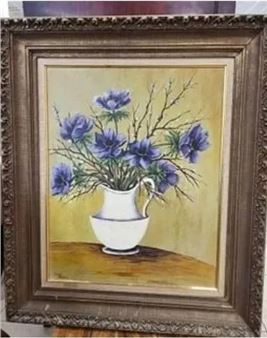 Still Life with Vibrant Colored Flowers - Claire Byrnes