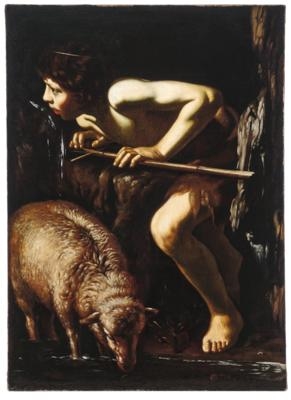 Saint John the Baptist at a spring - Caravaggio