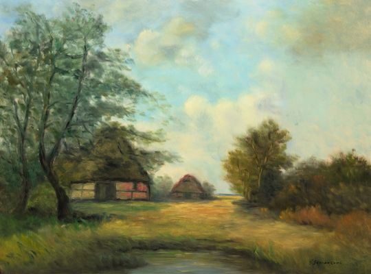 Motiv aus dem Teufelsmoor by Fedor Szerbakow, 1911