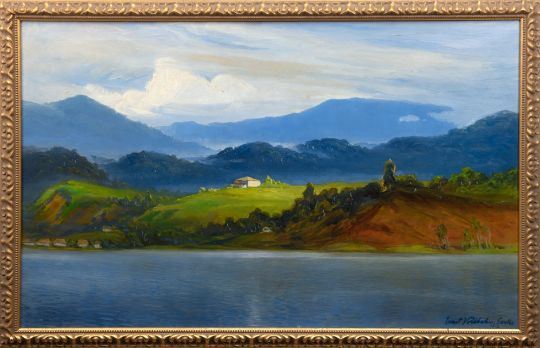 Küste bei Santos in Brasilien by Ernst Vollbehr, 1876