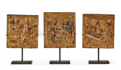 Three Small Reliefs with Martyrdoms of Three Saints, France 17th Century - French School, 17th Century