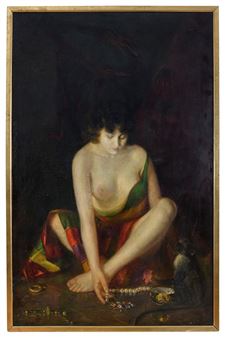 DIPINTO ODALISCA DI JEAN JACQUES HENNER - Jean-Jacques Henner