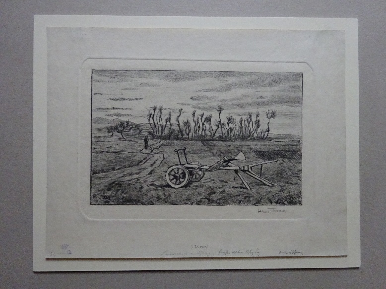 Artwork by Hans Thoma, Landschaft mit Pflug