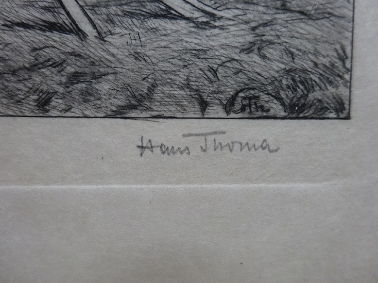 Artwork by Hans Thoma, Landschaft mit Pflug