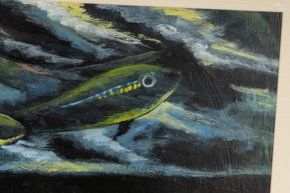 Artwork by Betty Brown, Otter, Made of watercolor and gouache on paper