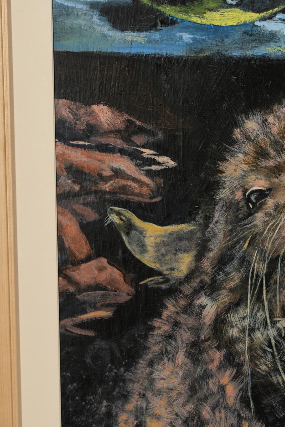 Artwork by Betty Brown, Otter, Made of watercolor and gouache on paper