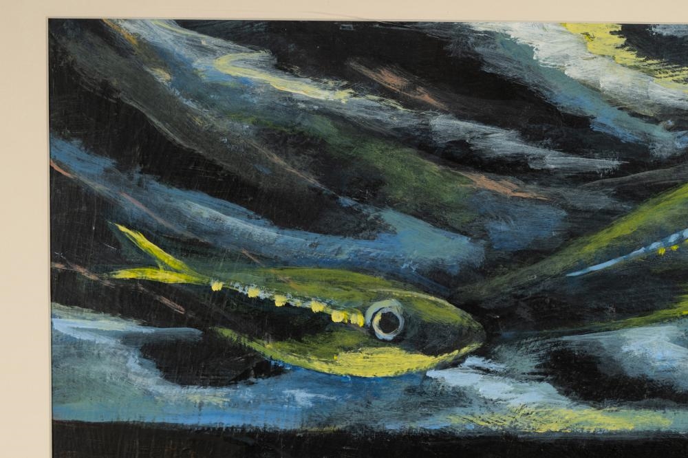 Artwork by Betty Brown, Otter, Made of watercolor and gouache on paper