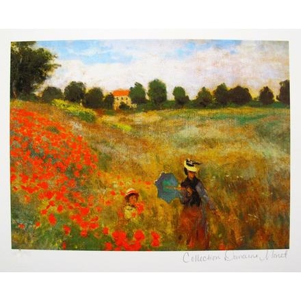 POPPIES NEAR ARGENTEUIL - Claude Monet