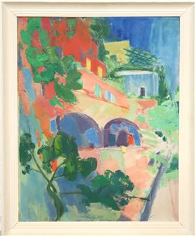Rotes Haus in Positano - Rudolf Kriesch