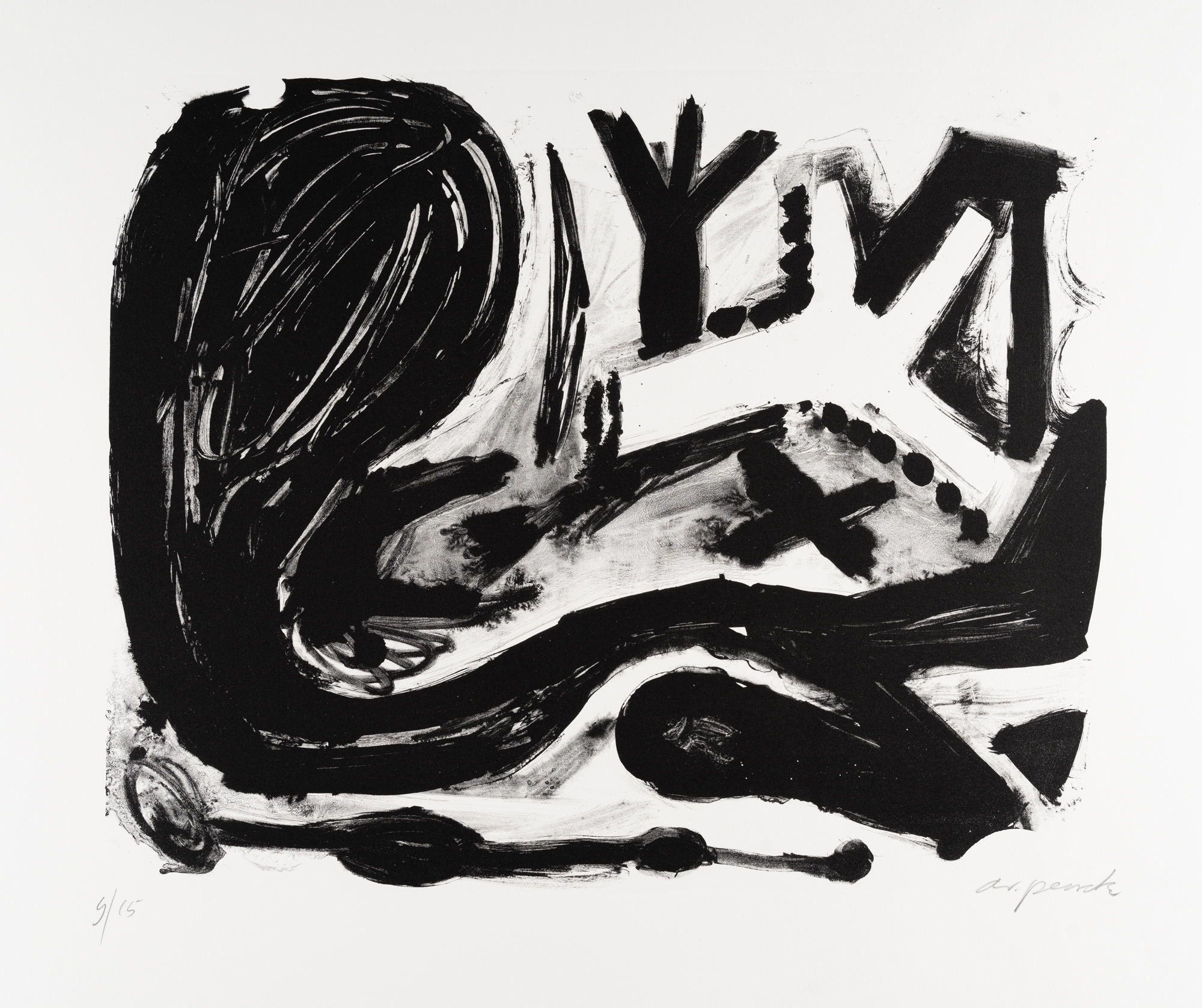 Abstrakte Landschaft II - A.R. Penck