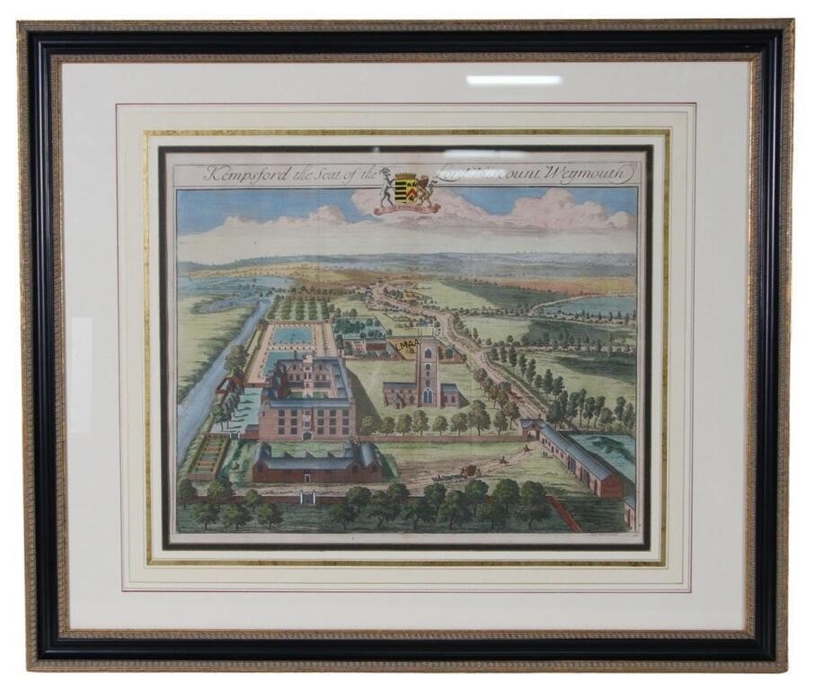 Johannes Kip | JOHANNES KIP HAND COLORED ENGRAVING LONDON ESTATE ...