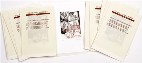 Hugo Pauwels | exlibris Meulemans 'Fabels van La Fontaine' (Circa 30 ...