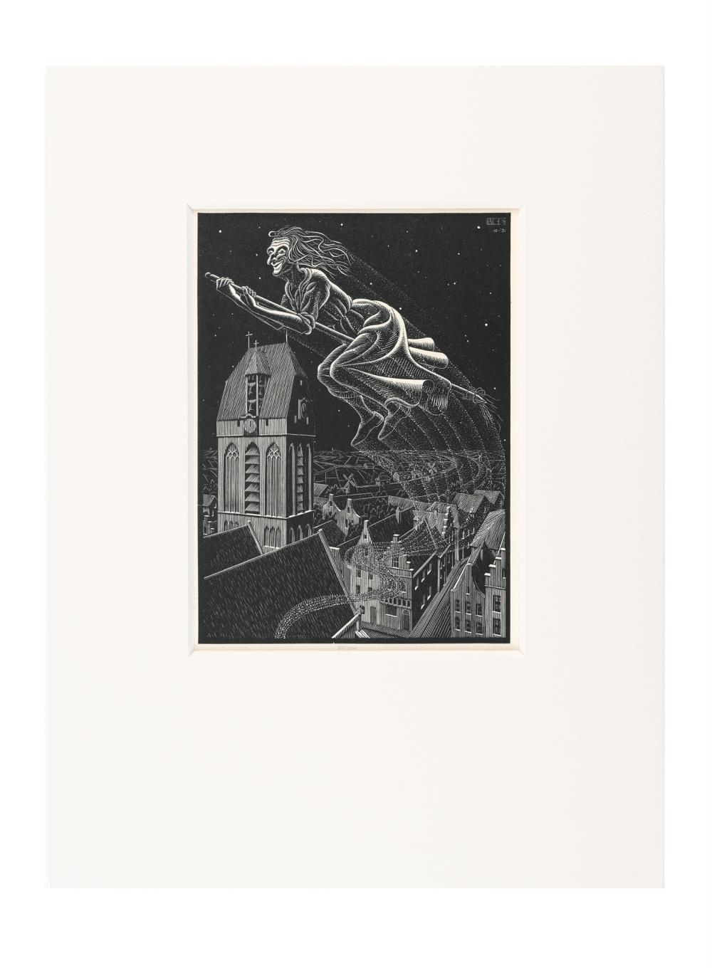 Flying Witch - Maurits Cornelis Escher