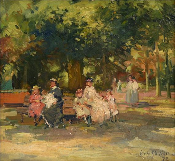 In the park by Willy Sluiter, 1923