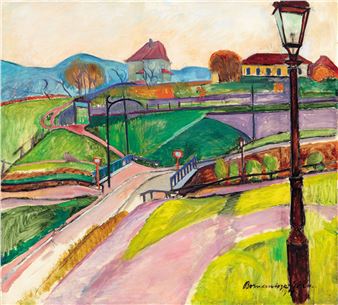 Paris Suburb (Suburban Street - Geza Bornemisza