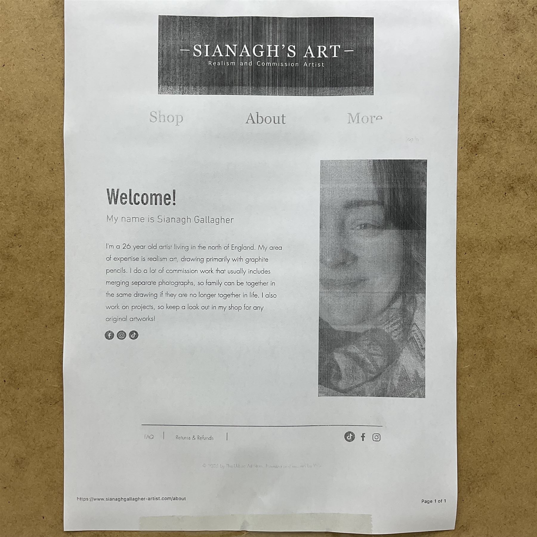 Artwork by Séamus Gallagher, Pixelated Portrait of Marilyn Monroe, Made of pencil