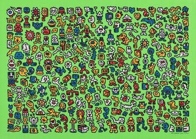 版画 Mr. doodle alien town Mr. Doodle | Alien Town (2020) | MutualArt